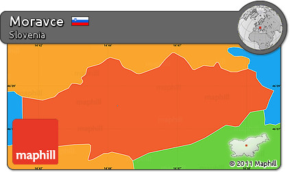 Political Simple Map of Moravce