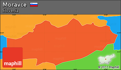 Political Simple Map of Moravce