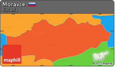 Political Simple Map of Moravce