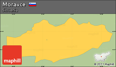 Savanna Style Simple Map of Moravce, single color outside