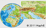 Physical Location Map of Mozirje
