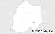 Silver Style Simple Map of Mozirje