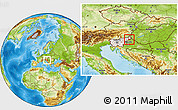 Physical Location Map of Ormoz, highlighted country