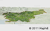 Satellite Panoramic Map of Slovenia, lighten