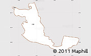 Classic Style Simple Map of Piran, cropped outside