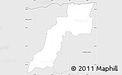 Silver Style Simple Map of Podvelka-Ribnica