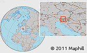 Gray Location Map of Preddvor