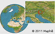 Satellite Location Map of Preddvor