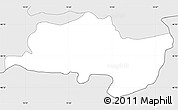 Silver Style Simple Map of Rogatec