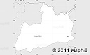 Silver Style Simple Map of Ruse