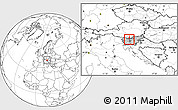 Blank Location Map of Sencur, highlighted country