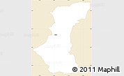 Classic Style Simple Map of Sencur, single color outside
