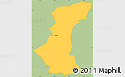 Savanna Style Simple Map of Sencur, single color outside
