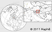 Blank Location Map of Sentjur pri Celju, highlighted country