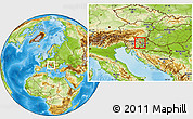 Physical Location Map of Sentjur pri Celju