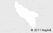 Silver Style Simple Map of Smartno ob Paki