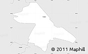 Silver Style Simple Map of Turnisce