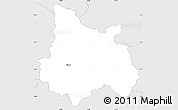 Silver Style Simple Map of Velenje