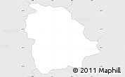 Silver Style Simple Map of Vodice