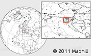 Blank Location Map of Vrhnika
