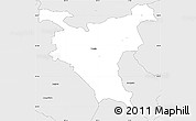 Silver Style Simple Map of Vrhnika