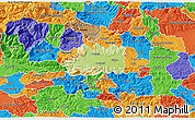 Physical 3D Map of Zalec, political outside