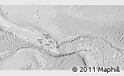 Shaded Relief 3D Map of Solomon Islands, lighten, desaturated