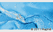 Shaded Relief 3D Map of Solomon Islands, lighten, land only