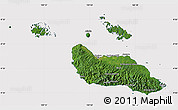 Satellite Map of Guadalcanal, cropped outside