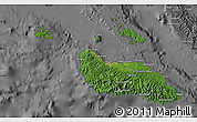 Satellite Map of Guadalcanal, desaturated