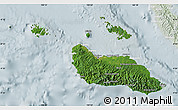 Satellite Map of Guadalcanal, lighten