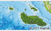 Satellite Map of Guadalcanal, physical outside
