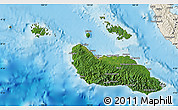 Satellite Map of Guadalcanal, shaded relief outside
