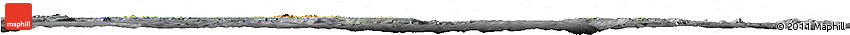 Physical Horizon Map of Solomon Islands, darken, desaturated