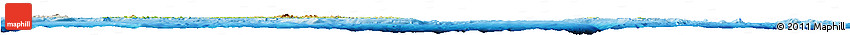Physical Horizon Map of Solomon Islands, lighten, semi-desaturated, land only