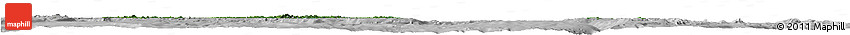 Satellite Horizon Map of Solomon Islands, lighten, desaturated