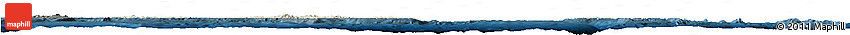 Shaded Relief Horizon Map of Solomon Islands, darken