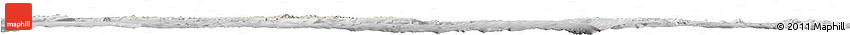 Shaded Relief Horizon Map of Solomon Islands, lighten, desaturated