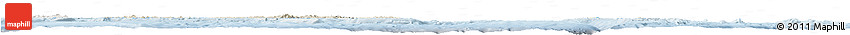 Shaded Relief Horizon Map of Solomon Islands, lighten