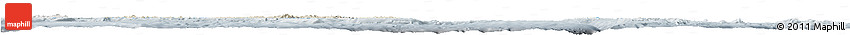 Shaded Relief Horizon Map of Solomon Islands, lighten, semi-desaturated