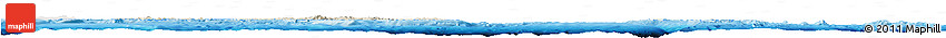 Shaded Relief Horizon Map of Solomon Islands, single color outside