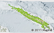 Physical 3D Map of Isabel, lighten, semi-desaturated
