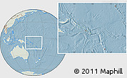 Savanna Style Location Map of Solomon Islands, lighten, land only, hill shading
