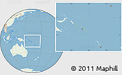 Savanna Style Location Map of Solomon Islands, lighten, land only