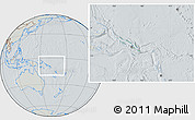 Savanna Style Location Map of Solomon Islands, lighten, semi-desaturated, hill shading