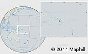 Savanna Style Location Map of Solomon Islands, lighten, semi-desaturated