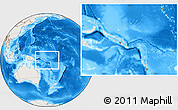 Shaded Relief Location Map of Solomon Islands, lighten, land only