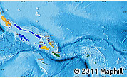 Flag Map of Solomon Islands, political outside