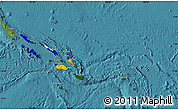 Flag Map of Solomon Islands, satellite outside, flag centered