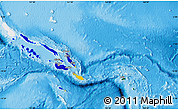 Flag Map of Solomon Islands, single color outside, shaded relief sea, flag aligned to the middle